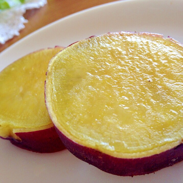 お芋掘りのさつま芋で^ ^甘酸っぱい蜂蜜煮